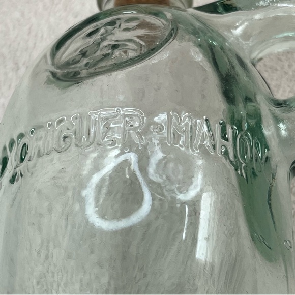 Vintage Glass Bottle w/Cork Gin Xoriguer-Mahon-Menorca, Spain-16oz-Vtg-90s-Retro - Picture 6 of 13